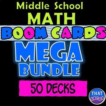 Preview of Math Mega Bundle of Boom Decks