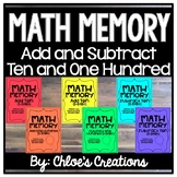 Math Memory: Add and Subtract Ten and One Hundred