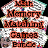 Math Memory Matching Games Bundle