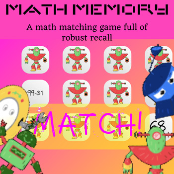 Preview of Math Memory: Emoji Sight Words DEMO