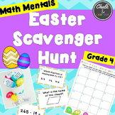 Math Mentals Easter Scavenger Hunt Grade 4