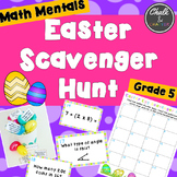 Math Mentals Easter Scavenger Hunt Grade 5