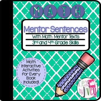 Preview of Math Mentor Sentences & Interactive Notebook Activities for 3rd and 4th Graders