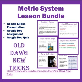 Preview of Math: Metric Lesson Google Bundle