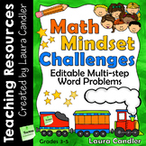 Math Mindset Challenges: Multi-step Editable Word Problems