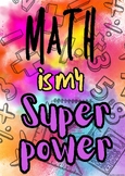 Math Mindset Poster Printables