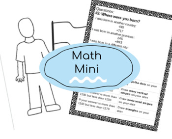 Preview of Math Mini (Addition Activity)