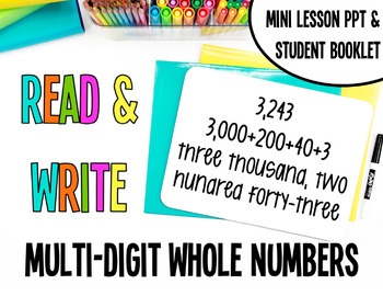 Preview of Math Mini Lesson - Read & Write Multi-Digit Numbers