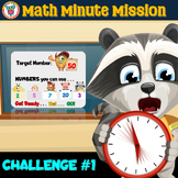 Math Minute Mission Challenge 1 Task - Open Ended Question - FREE