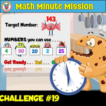 Preview of Math Minute Mission Challenge #19 Task - Open Ended - FREE