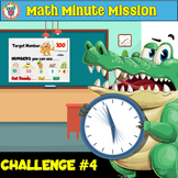 Math Minute Mission Challenge 4 Task - Open Ended Question - FREE