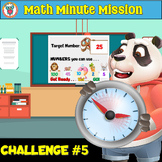 Math Minute Mission Challenge 5 Task - Open Ended Question - FREE