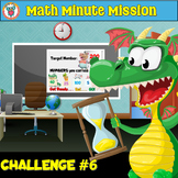Math Minute Mission Challenge 6 Task - Open Ended Question - FREE