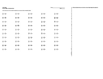 Preview of Math Minutes - Fractions