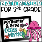 Math Mission: Area & Perimeter Escape Room for 3rd Grade
