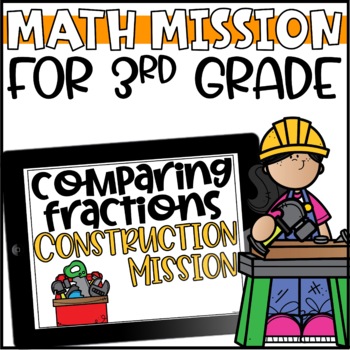 Preview of Math Mission: Comparing Fractions Escape Room for 3rd Grade