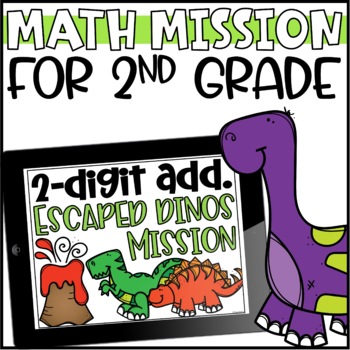Preview of Math Mission: Double Digit Addition Escape Room