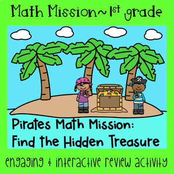Preview of Math Mission-Escape Room-Pirates Adventure-1st Grade Base Ten~Teen Numbers