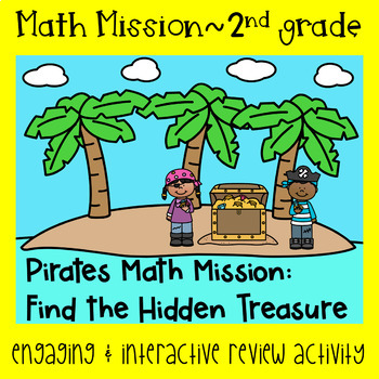 Preview of Math Mission-Escape Room-Pirates Adventure-Place Value 2nd Grade Base Ten