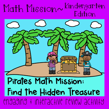 Preview of Math Mission-Escape Room-Pirates-Kindergarten~Teen Numbers~Counting to 20