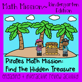 Math Mission-Escape Room-Pirates-Kindergarten~Teen Numbers