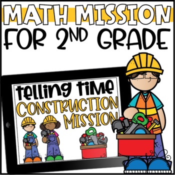 Preview of Math Mission: Telling Time Escape Room for 2nd Grade