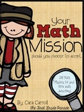 Math Mission Task Cards