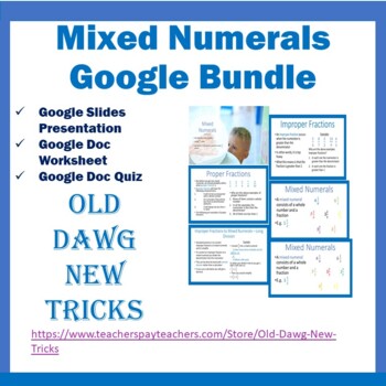 Preview of Math: Mixed Numerals Google Bundle