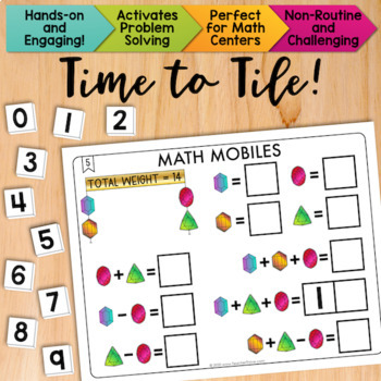 Math Mobiles Math Centers Math Tiles By Teacher Thrive | TpT