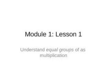 Preview of Math - Module 1 - Grade 3 - All lessons