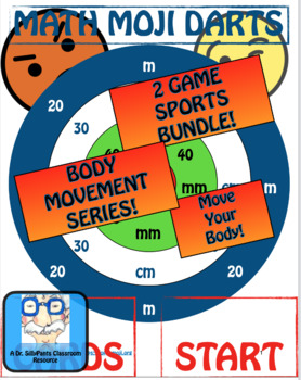 Math Moji Body Movement 2 Game Sports Bundle Measurement Bonus Game