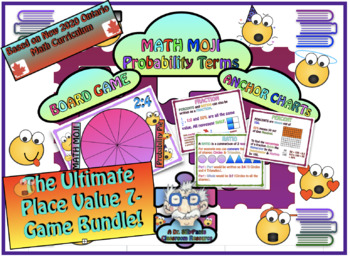 Preview of Math Moji: Place Value Google Slides Game & Board Game