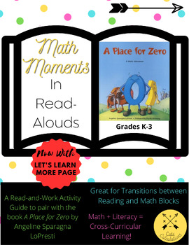 Preview of Math Moments in Read Alouds (A Place for Zero)