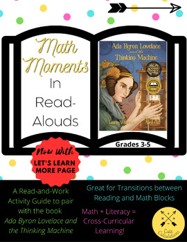 Preview of Math Moments in Read Alouds (Ada Byron Lovelace and the Thinking Machine)