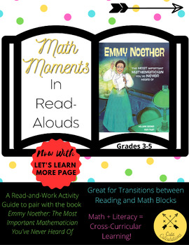 Preview of Math Moments in Read Alouds (Emmy Noether: The Most Important Mathematician...)