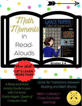 Preview of Math Moments in Read Alouds (Grace Hopper: Queen of Computer Code)