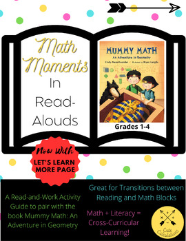 Preview of Math Moments in Read Alouds (Mummy Math: An Adventure in Geometry)
