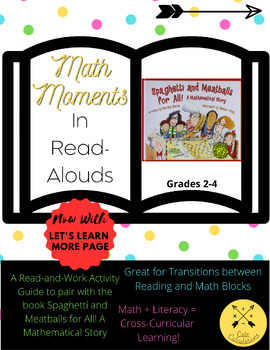 Preview of Math Moments in Read Alouds (Spaghetti and Meatballs for All!)