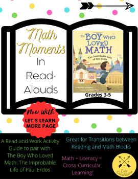 Preview of Math Moments in Read Alouds (The Boy Who Loved Math)