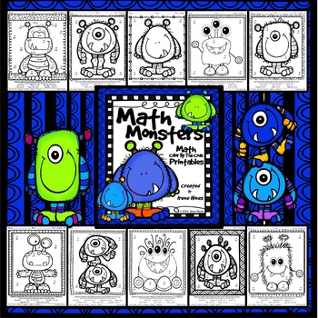 Math Monsters ~ Addition & Subtraction With Regrouping Color By The