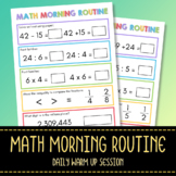 Math Morning Routine - Daily Warm Up Session 3th - 5th Gra