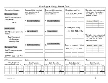 Preview of Math in Focus Morning Math Routines Grade 3, Weeks 1- 40