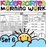 Math Morning Work for Kindergarten Set Six with 3D Shapes,