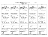 Math Morning Work for the ENTIRE YEAR!  36 worksheets- eac