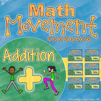 Preview of Math Movement (Math Fluency Exercise Break) - ADDITION