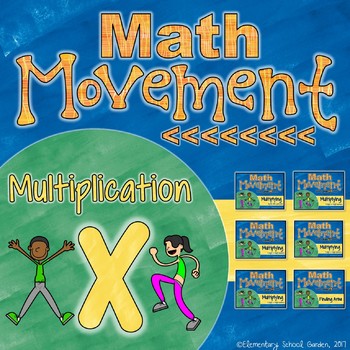 Preview of Math Movement (Math Fluency Exercise Break) - MULTIPLICATION