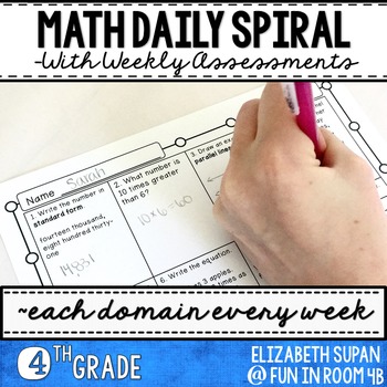 Preview of Math Moves: 4th Grade Math Spiral Review | Google Slides