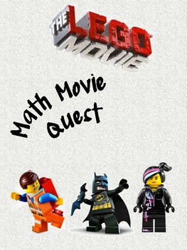 Preview of Math Movie Quest- Lego Movie