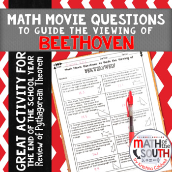 Preview of Math Movie Questions to Guide the Viewing of Beethoven Movie