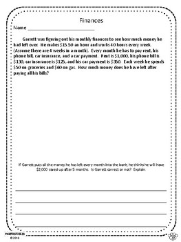 Challenging Word Problems - 4th Grade - Multi-Step - Common Core Aligned